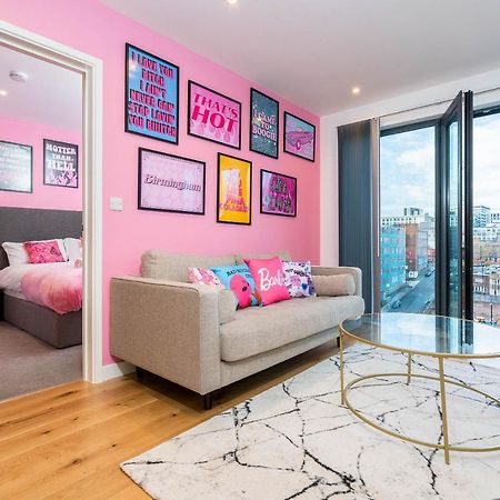Maevela Apartments ☆ Pink Luxury Apartment With Balcony - Birmingham City Centre - 5 Min Walk From Bullring, Cube, Mailbox, New Street Station - Free Netflix & Wifi Buitenkant foto