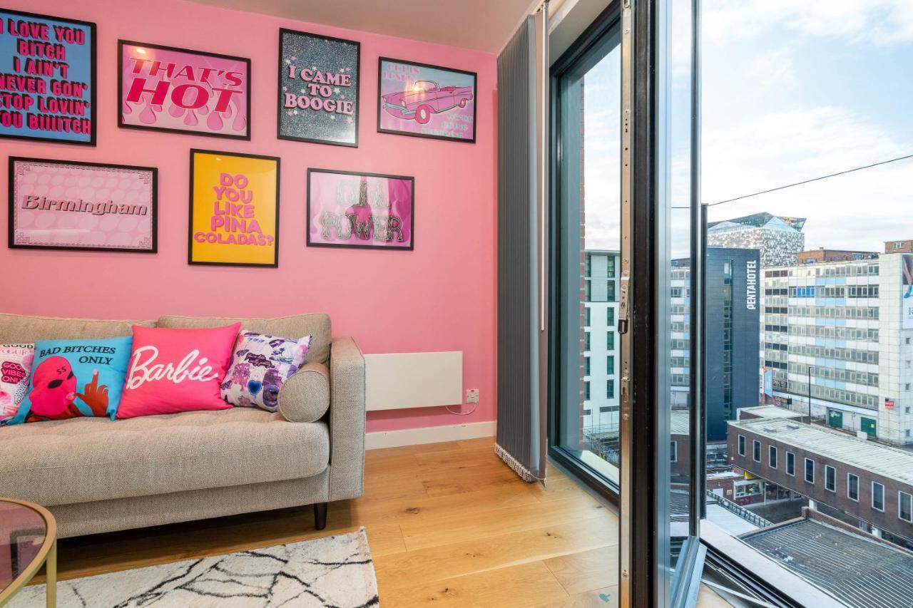 Maevela Apartments ☆ Pink Luxury Apartment With Balcony - Birmingham City Centre - 5 Min Walk From Bullring, Cube, Mailbox, New Street Station - Free Netflix & Wifi Buitenkant foto
